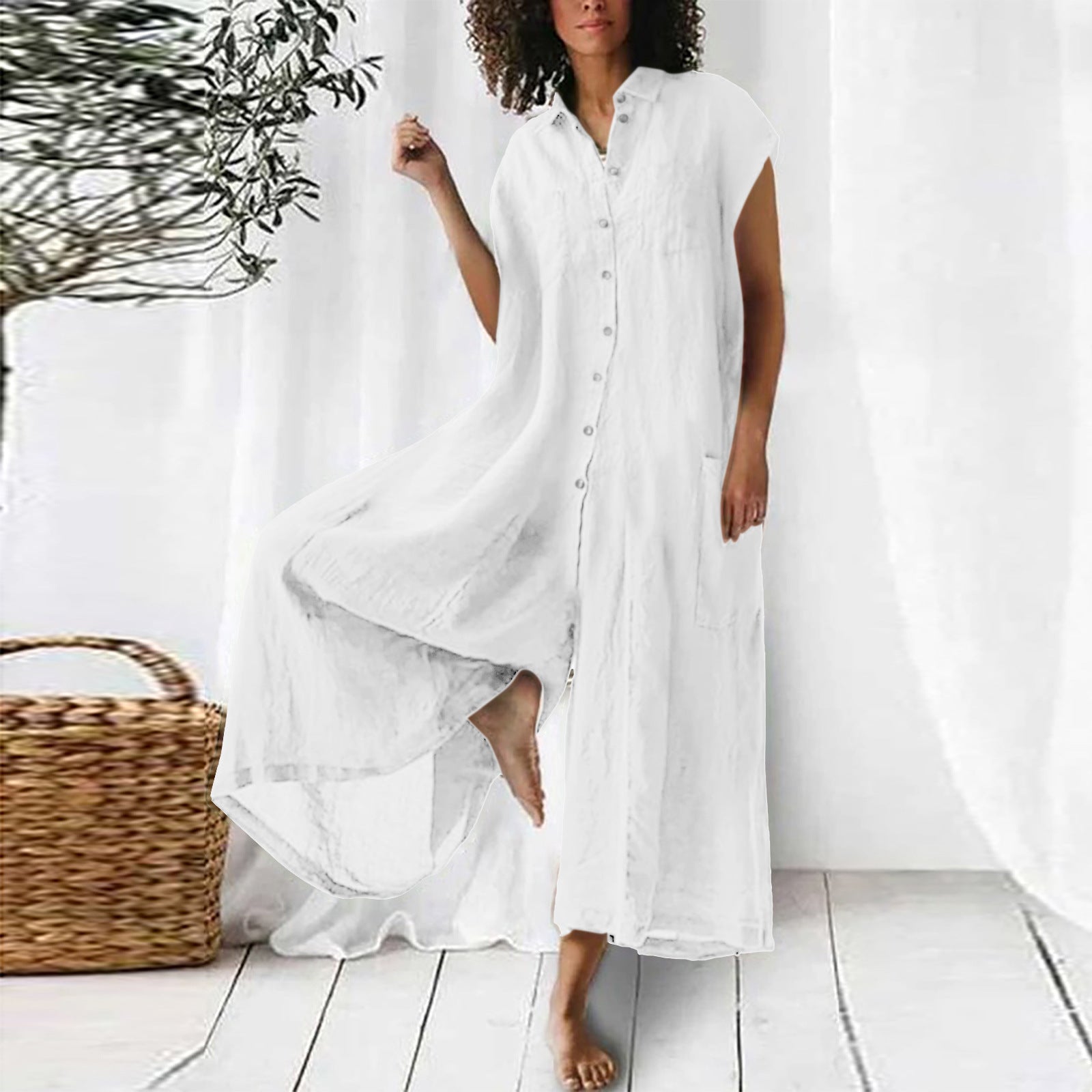 Women's Long Sleeve Jumpsuit | Casual Mid-Length Solid Color Romper