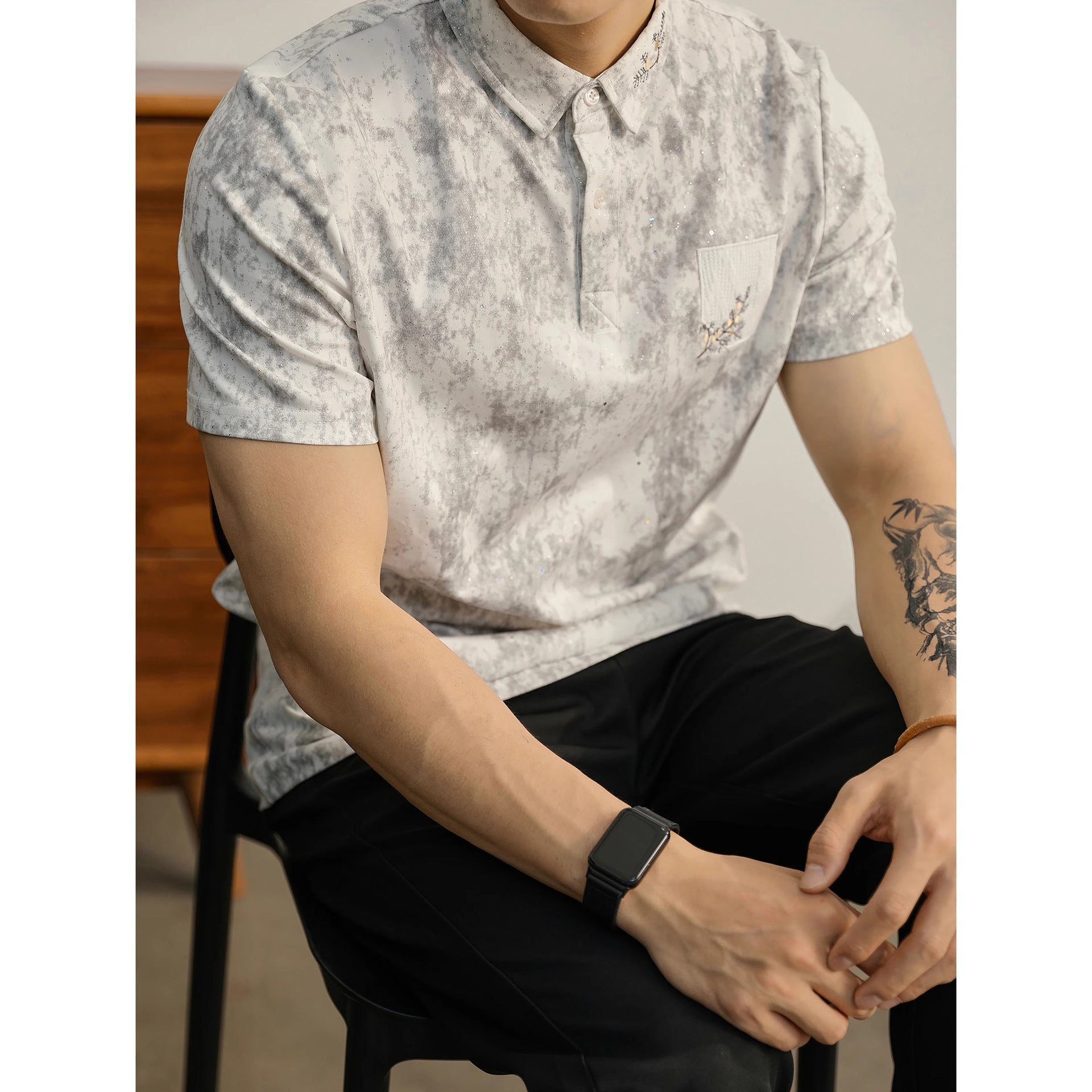 Ice Silk Business Casual T-Shirt