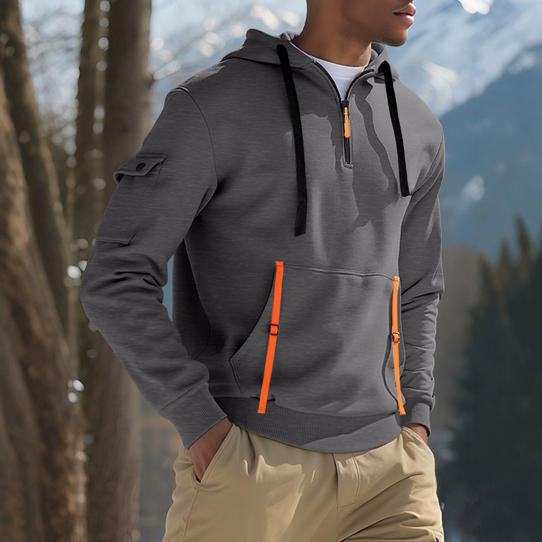 Men’s Fleece-Lined Pullover Hoodie