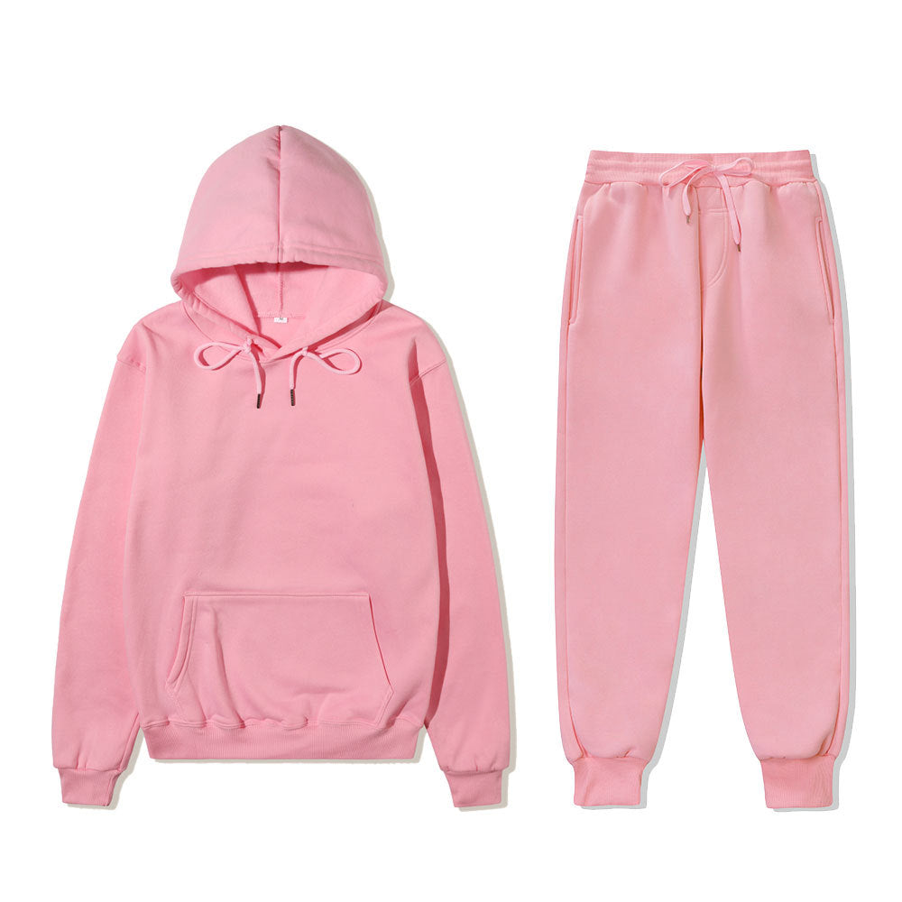 Unisex Solid-Color Hoodie & Sweatpants Set - 12 Colors