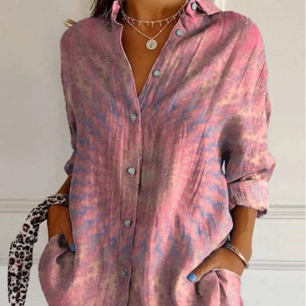 Women's Long Sleeve Button Shirt
