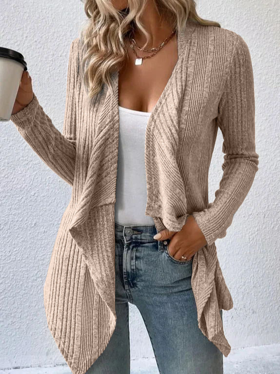Women's Long Sleeve Cardigan | Open Front Loose Fit Sweater