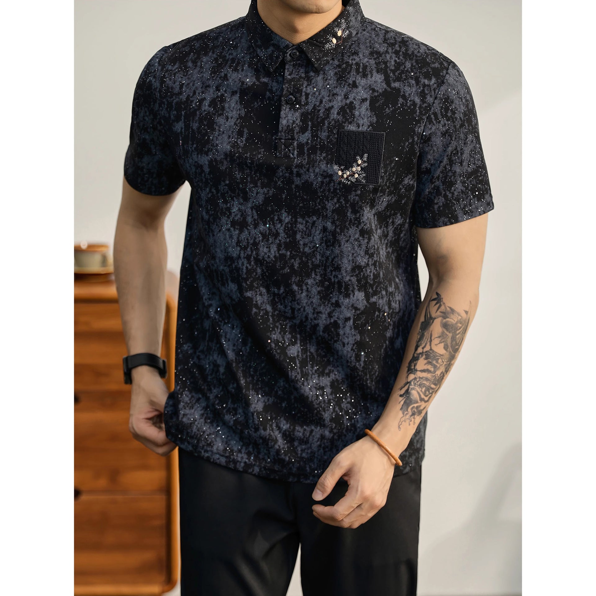 Ice Silk Business Casual T-Shirt