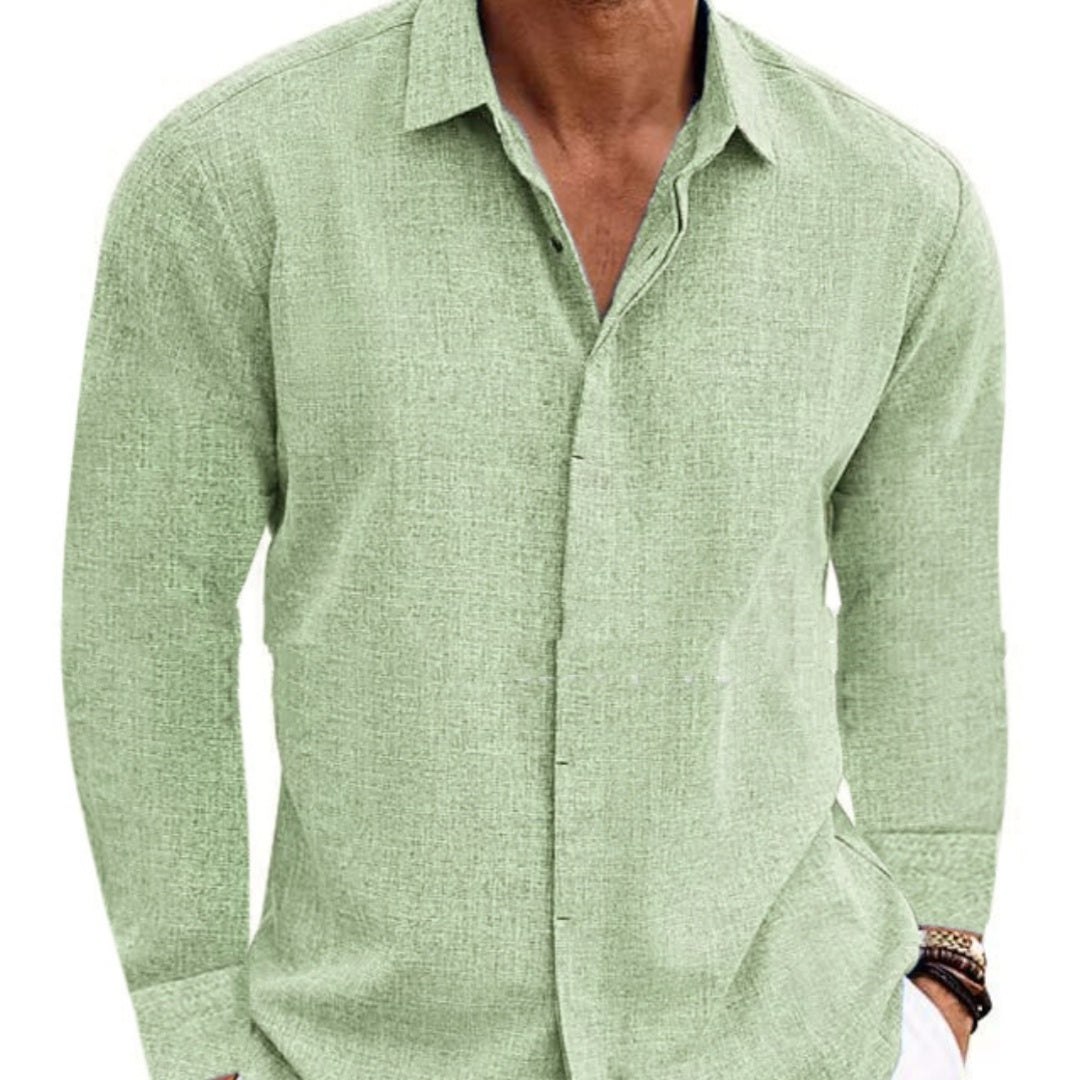 Men's Retro Long Sleeve Shirt