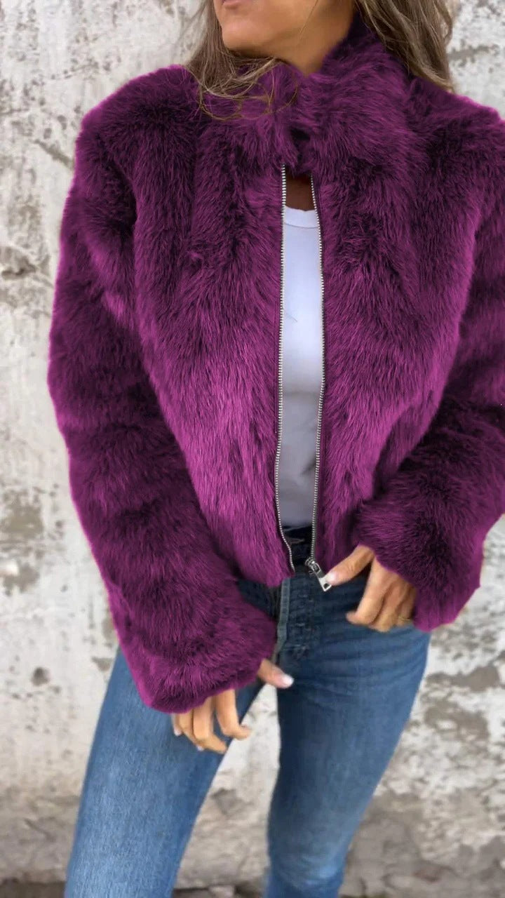 Women's Faux Fur Winter Jacket