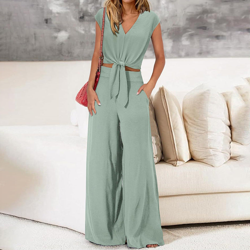 Women's High Waist Wide Leg Pants | Slim Fit Suit Trousers