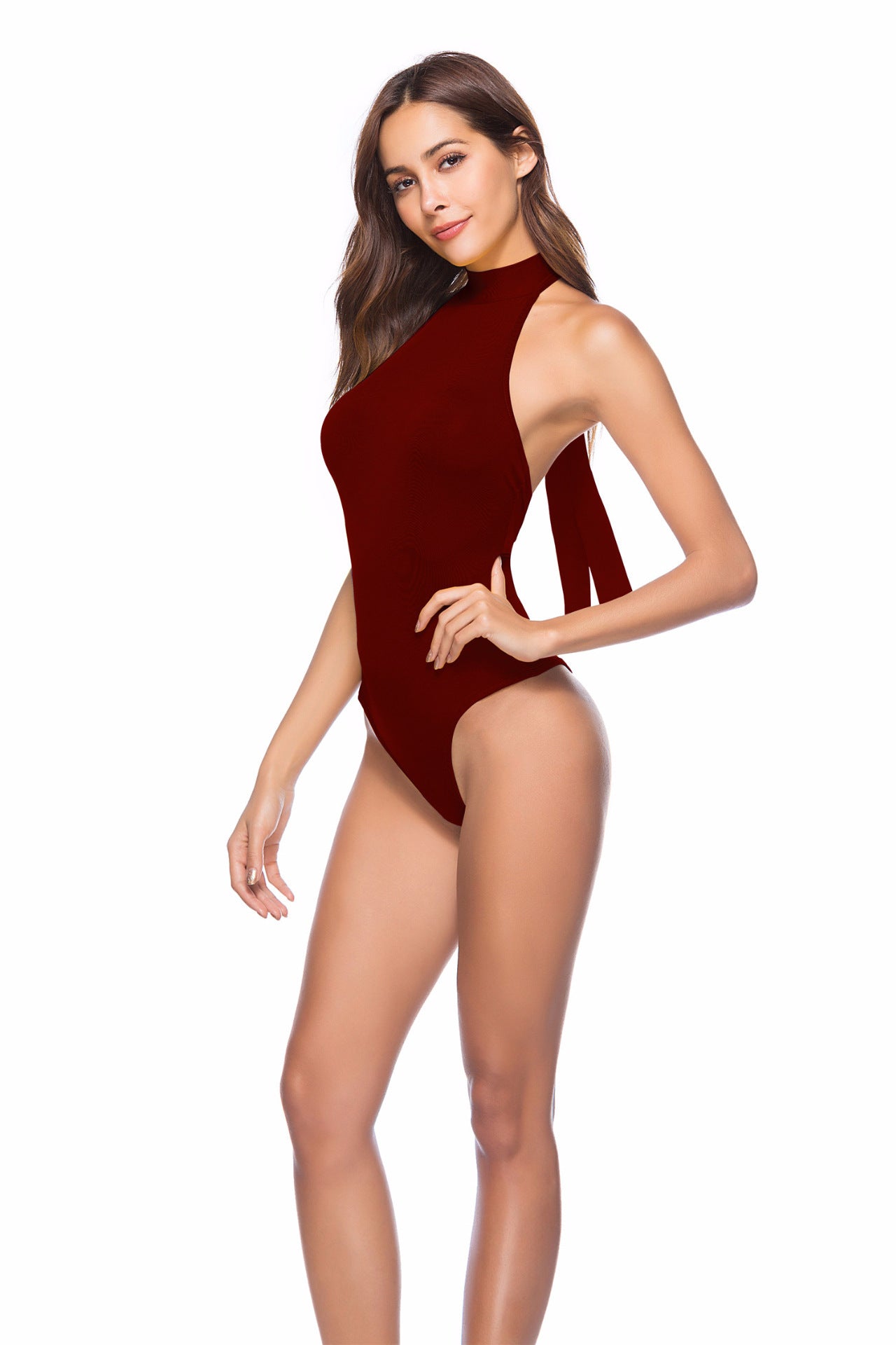Women's Backless Jumpsuit | Strappy & Irregular Hem Romper