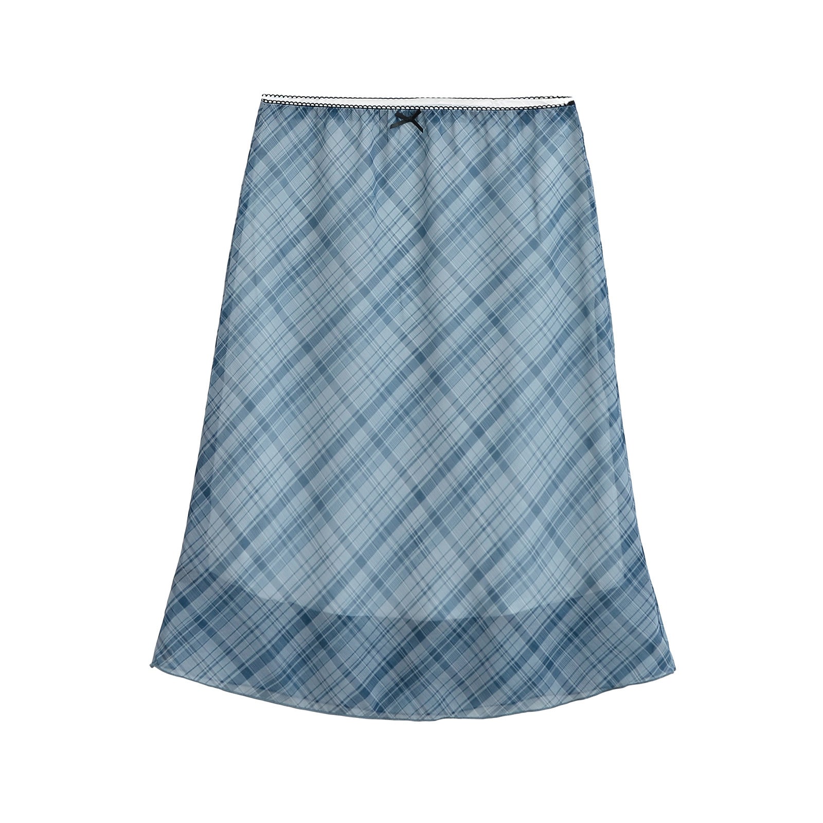 Women's A-Line Midi Skirt - Solid, Polka Dot & Checkered