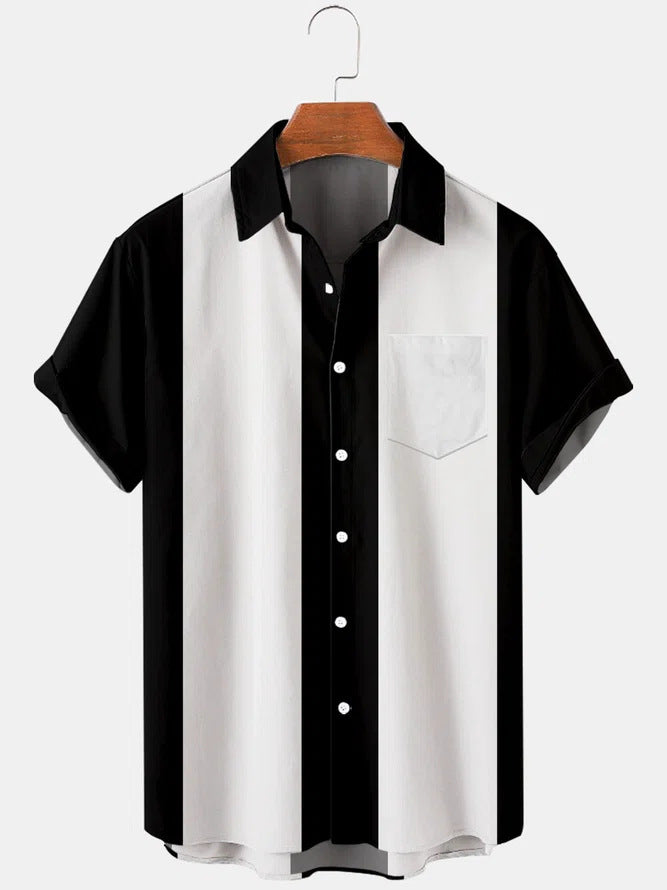 Men's Floral Hawaiian Street Style Shirt – Short Sleeve Summer