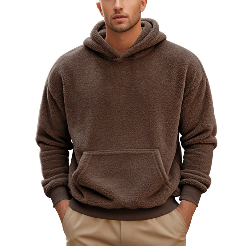 Men’s Double-Sided Velvet Pullover