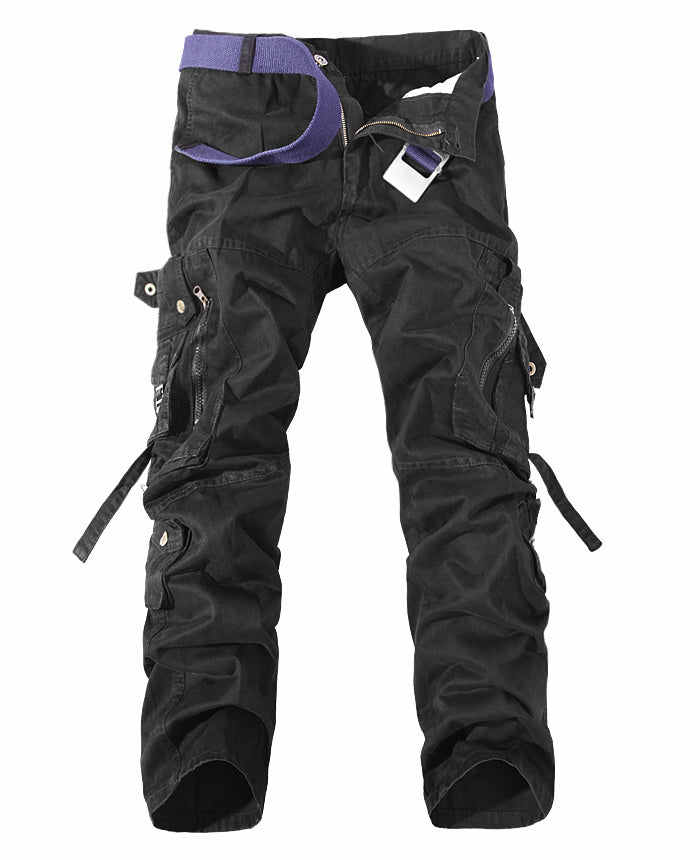 Men's Washed Cargo Pants | Premium Multi-Pocket Design