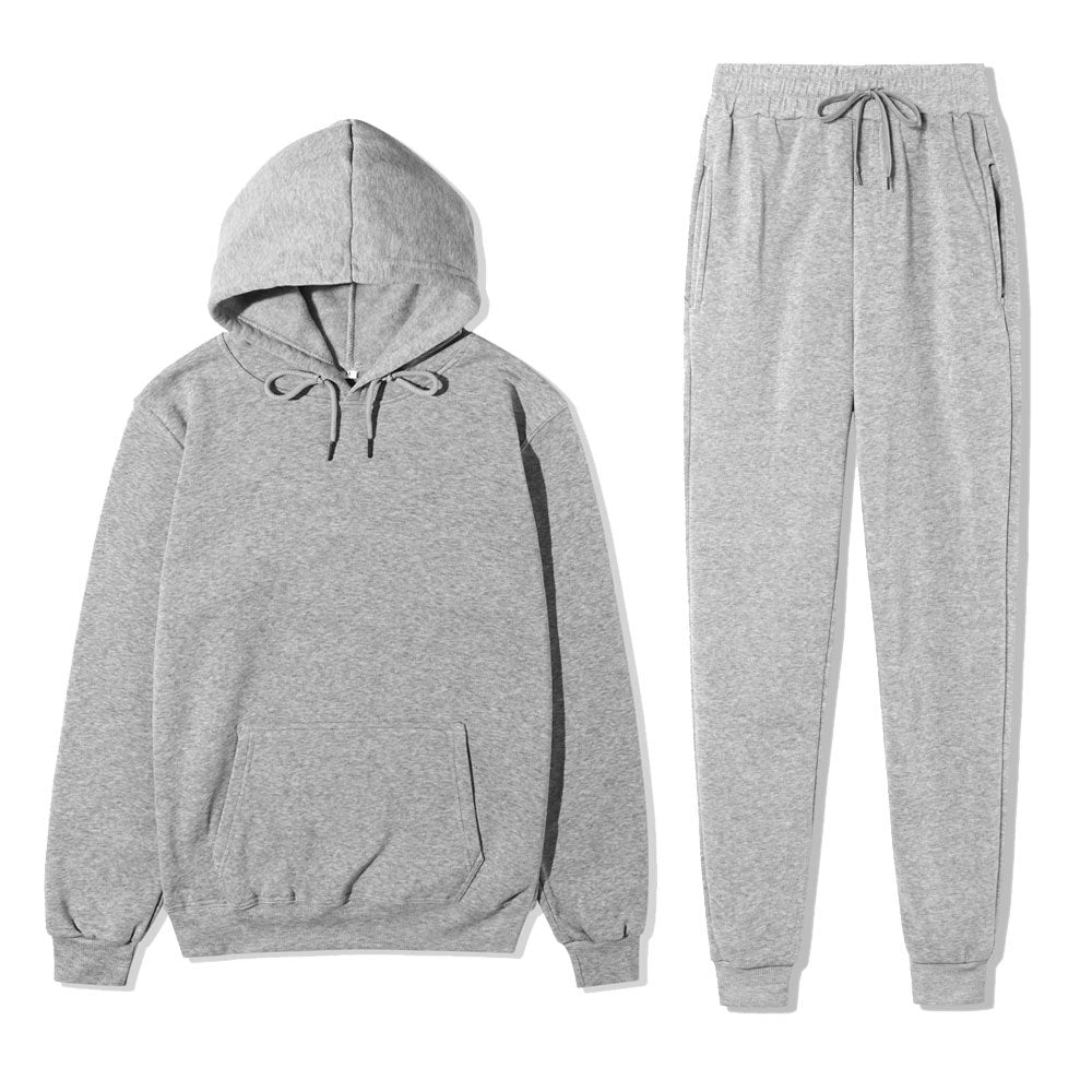 Unisex Solid-Color Hoodie & Sweatpants Set - 12 Colors