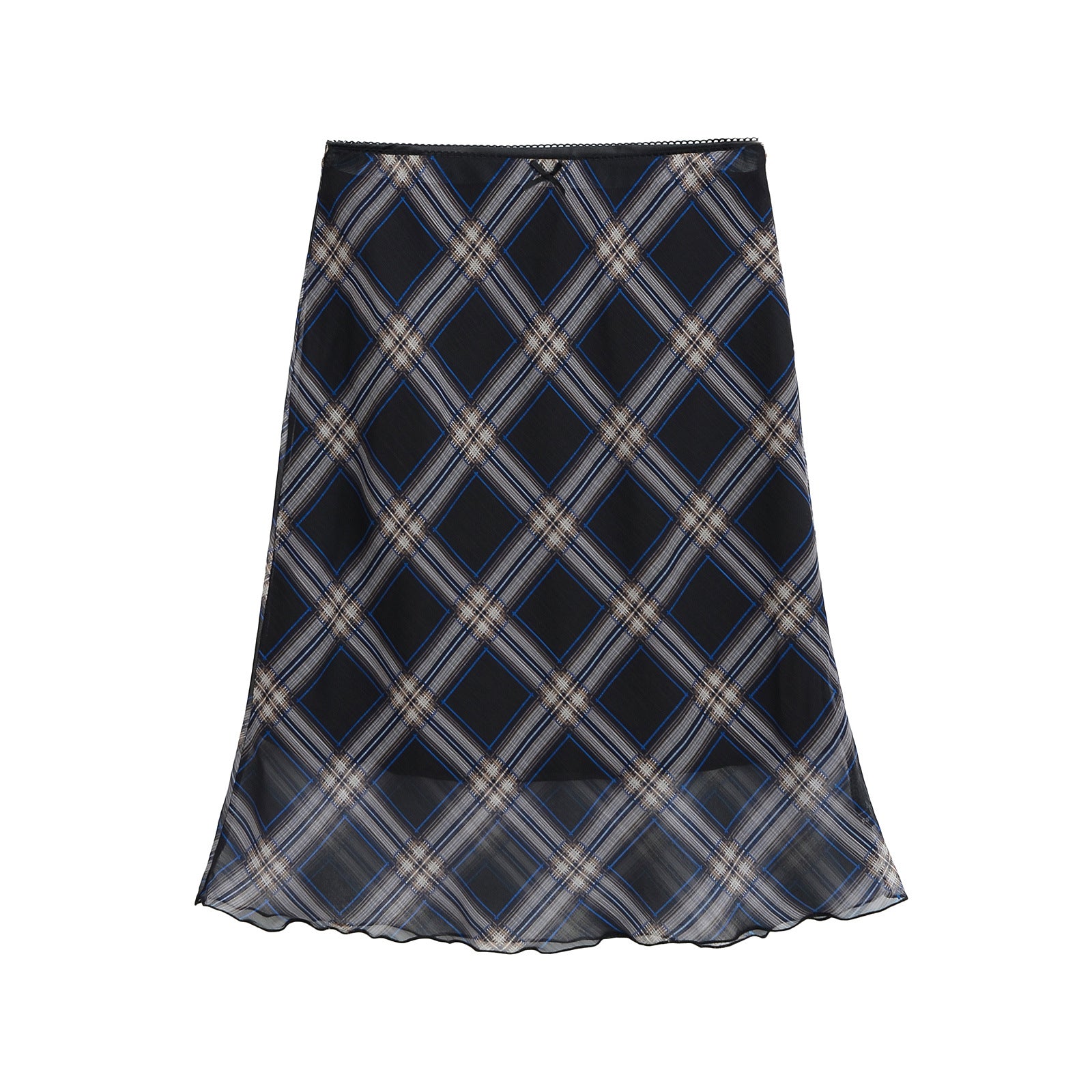 Women's A-Line Midi Skirt - Solid, Polka Dot & Checkered
