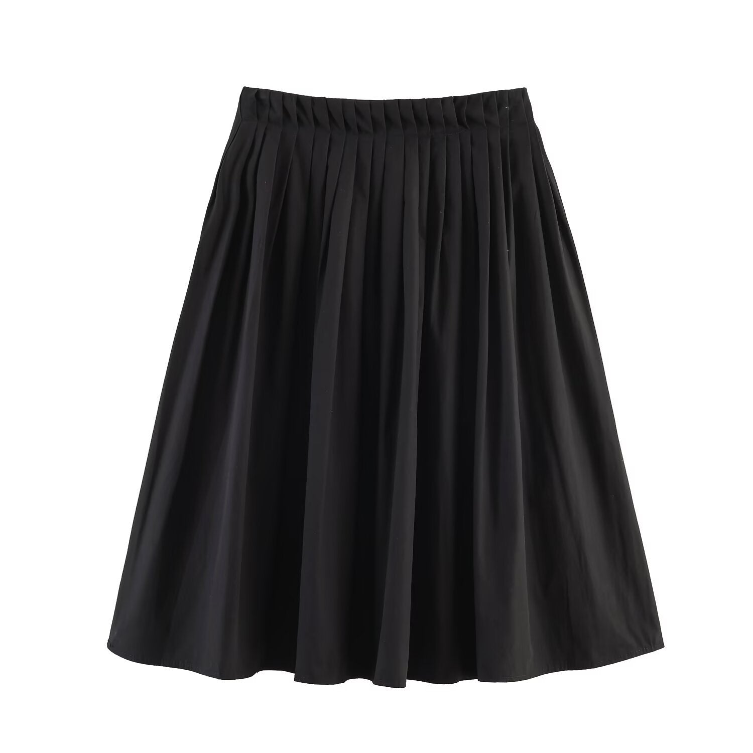 Women's Pleated Swing Skirt - Elastic Waist