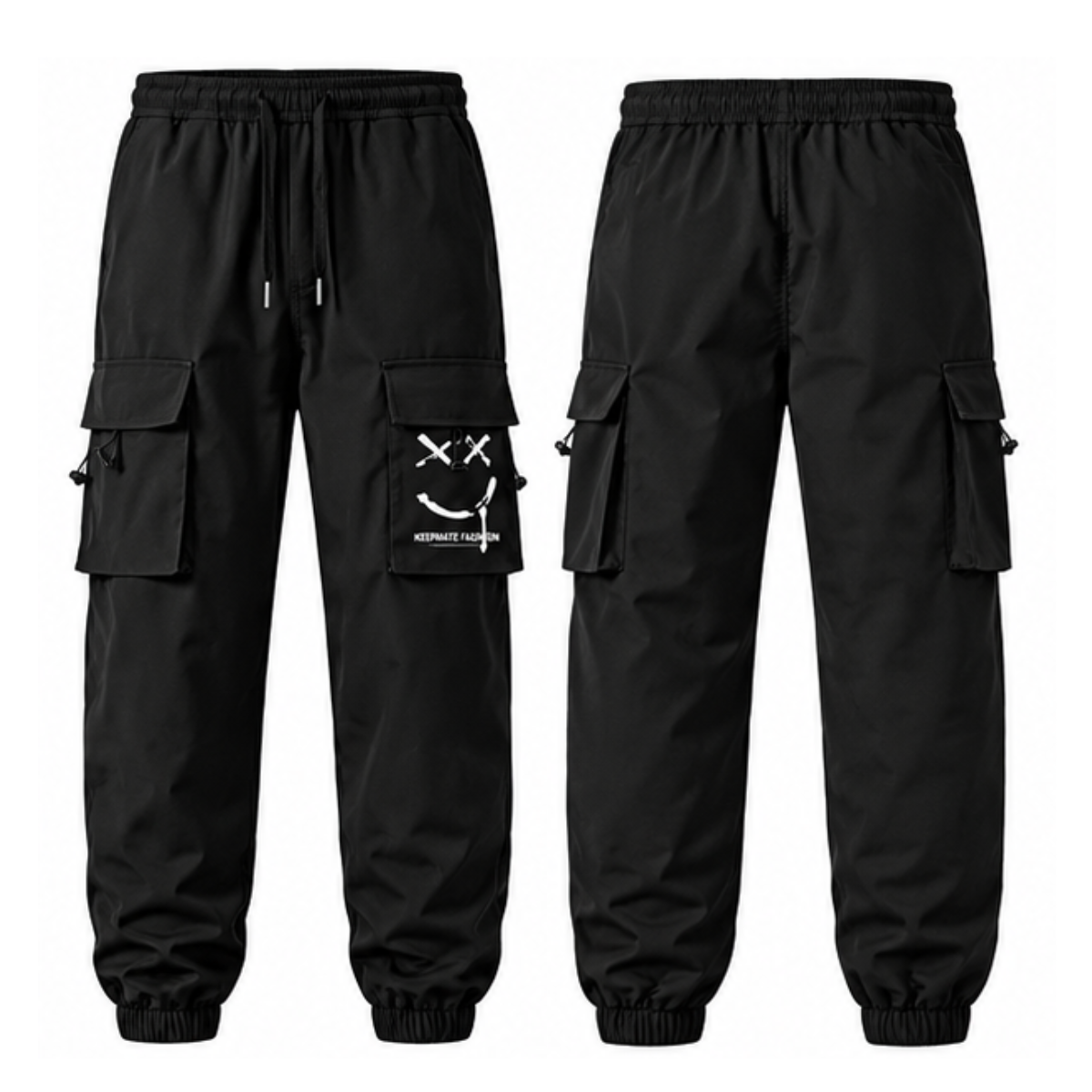 Men's Straight-Leg Ankle-Tied Pants - Wear-Resistant Casual Trousers