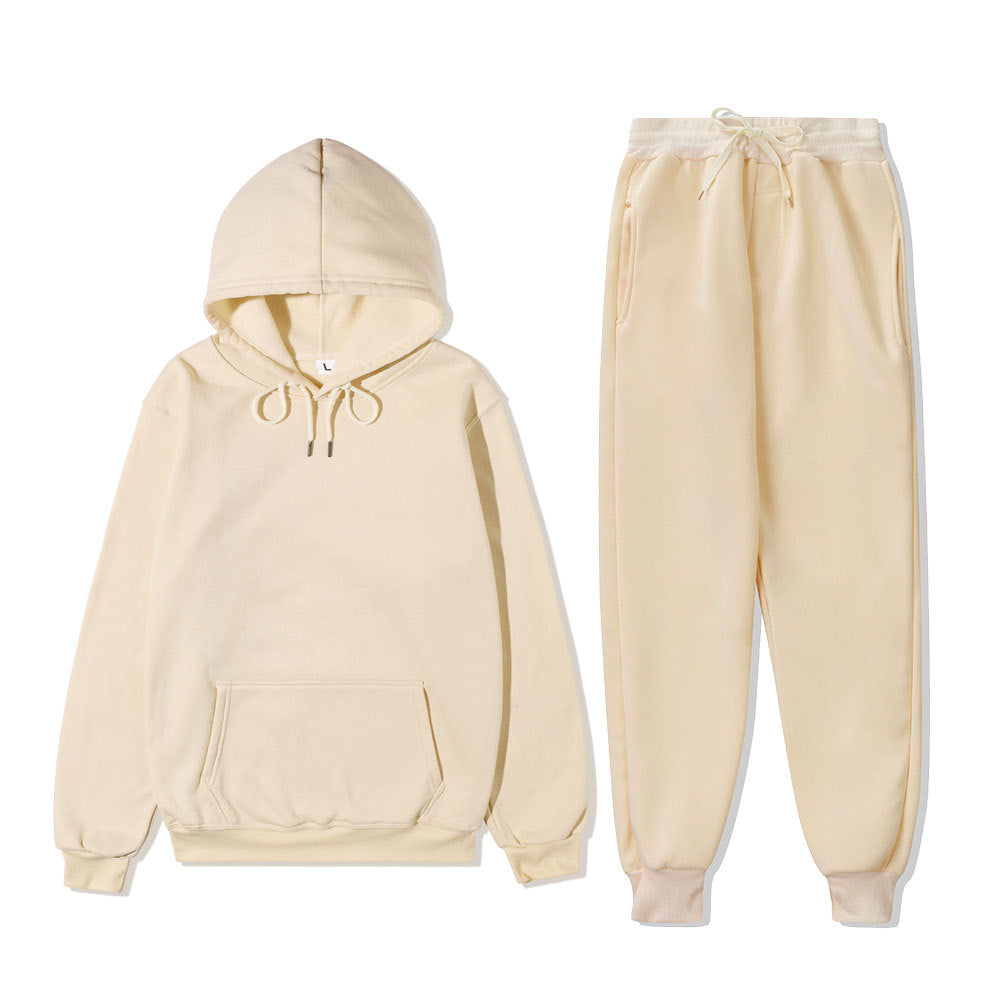 Unisex Solid-Color Hoodie & Sweatpants Set - 12 Colors