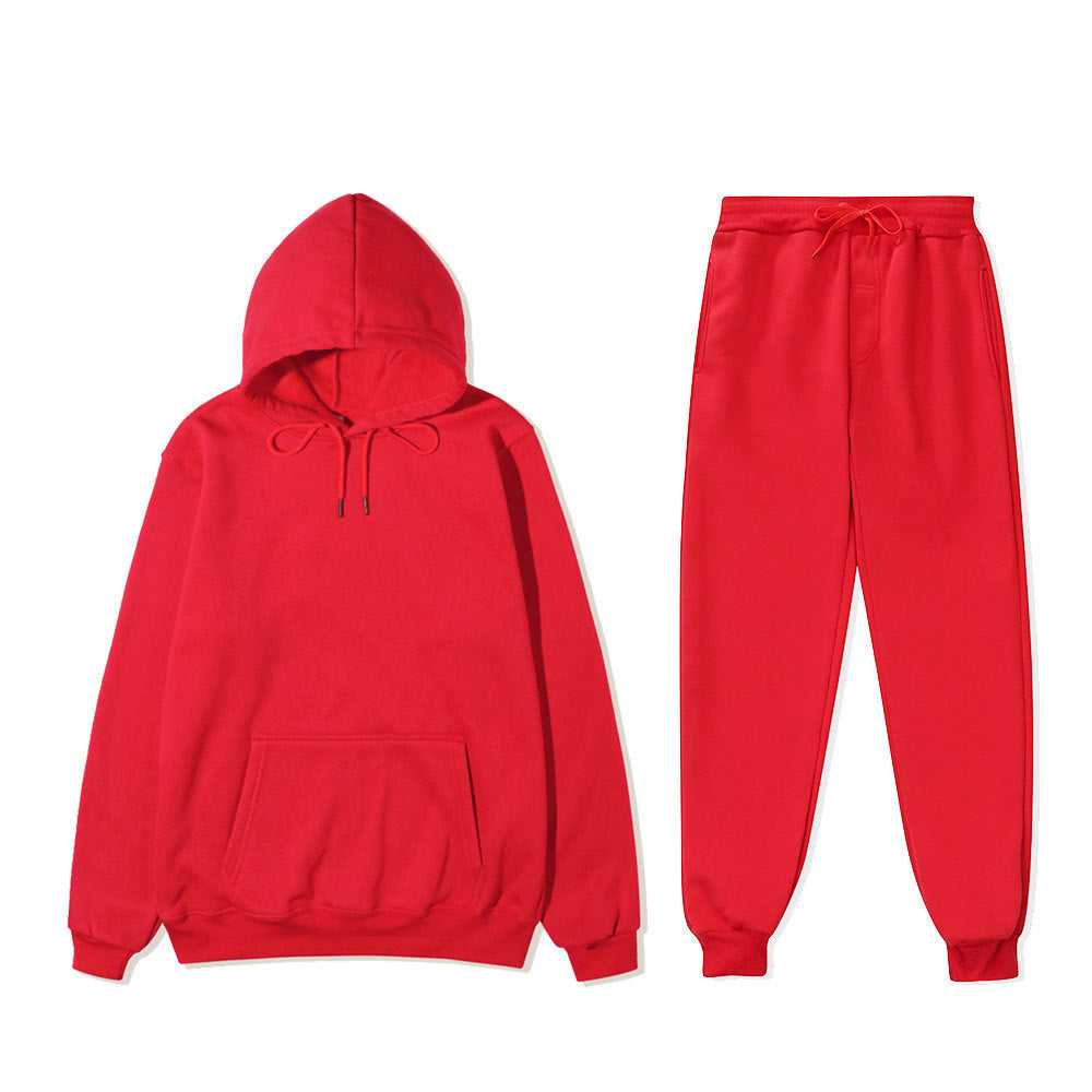 Unisex Solid-Color Hoodie & Sweatpants Set - 12 Colors