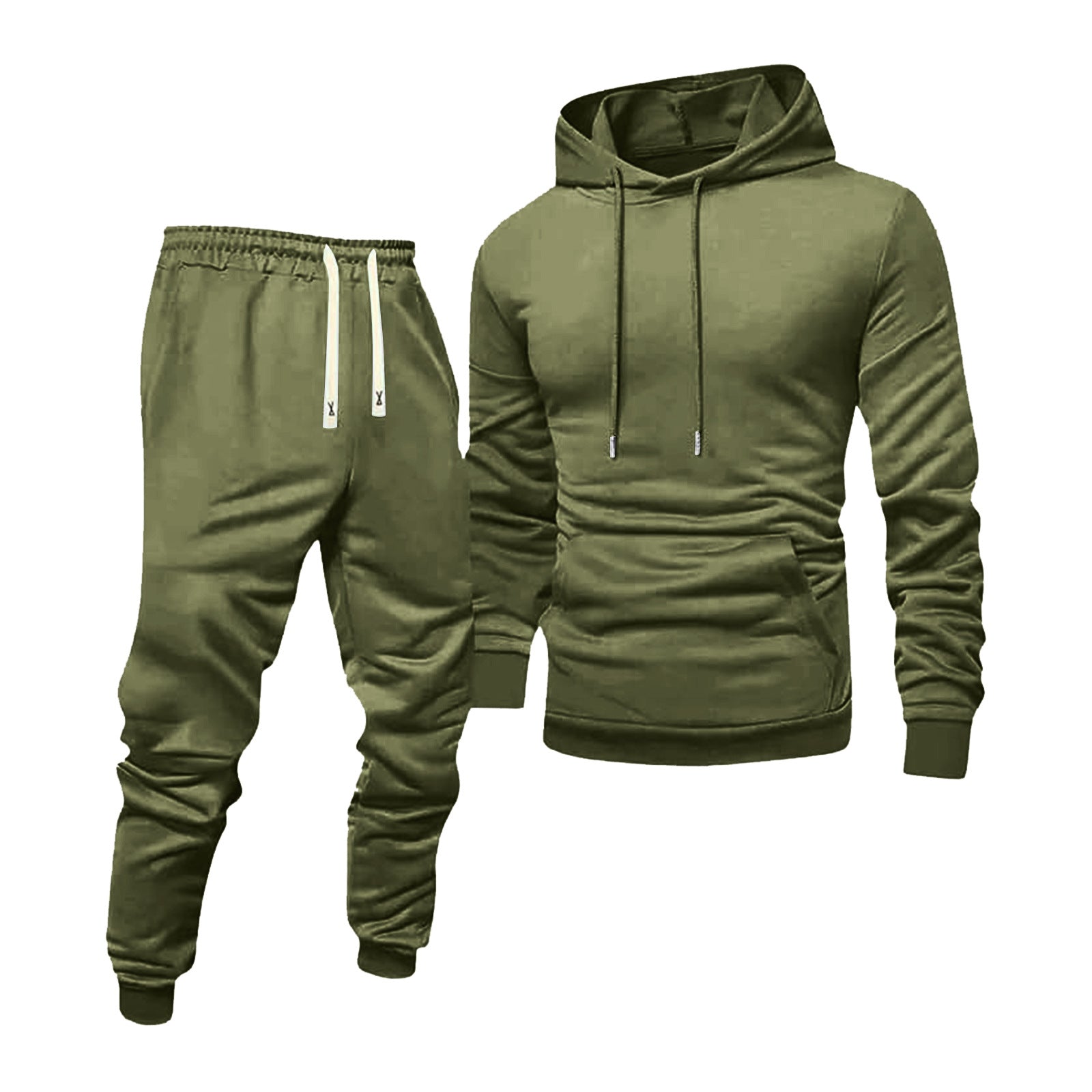Unisex Pullover Hoodie & Jogger Pants Set - Eight Colors