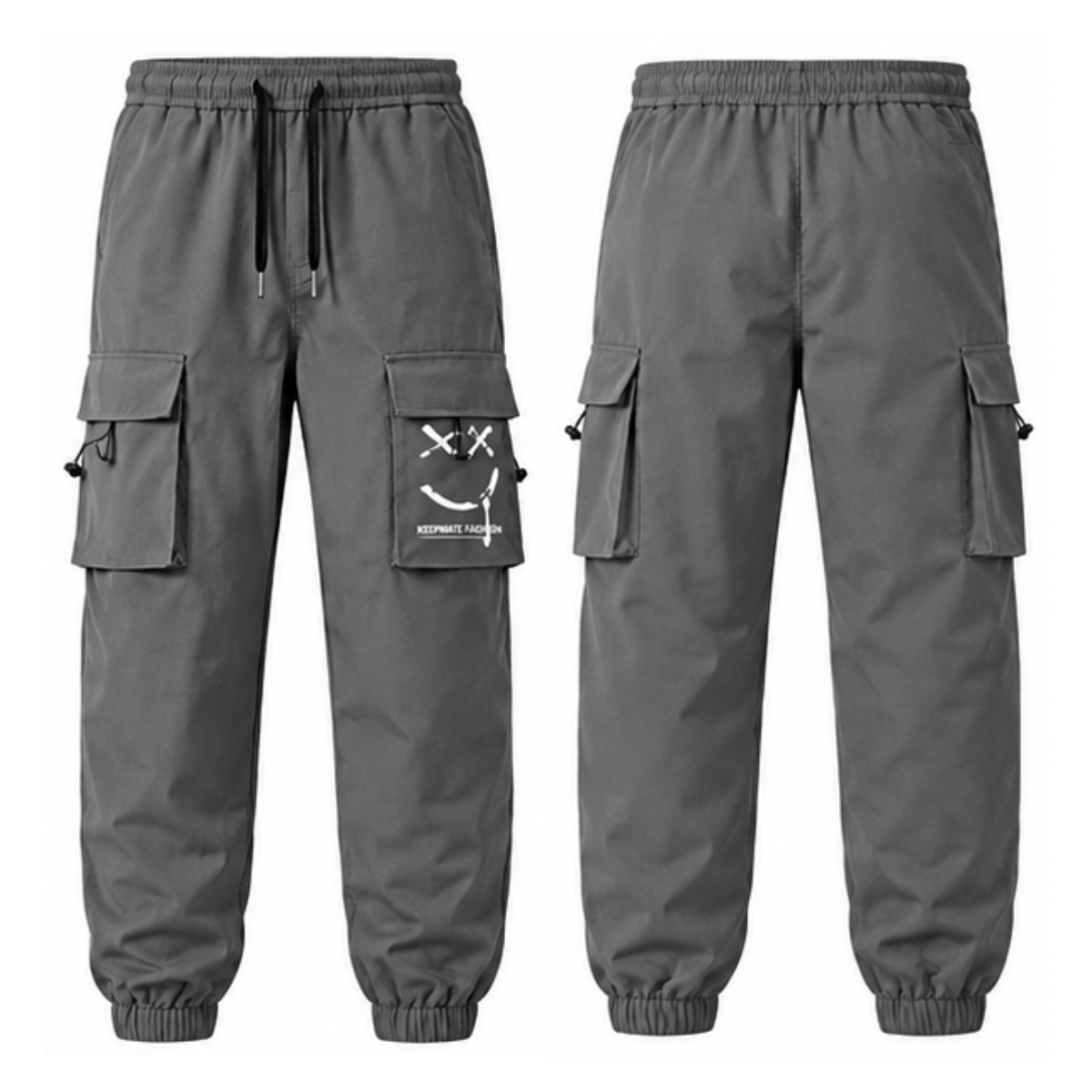 Men's Straight-Leg Ankle-Tied Pants - Wear-Resistant Casual Trousers