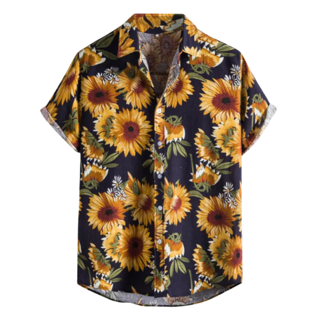Men's Floral Hawaiian Street Style Shirt – Short Sleeve Summer