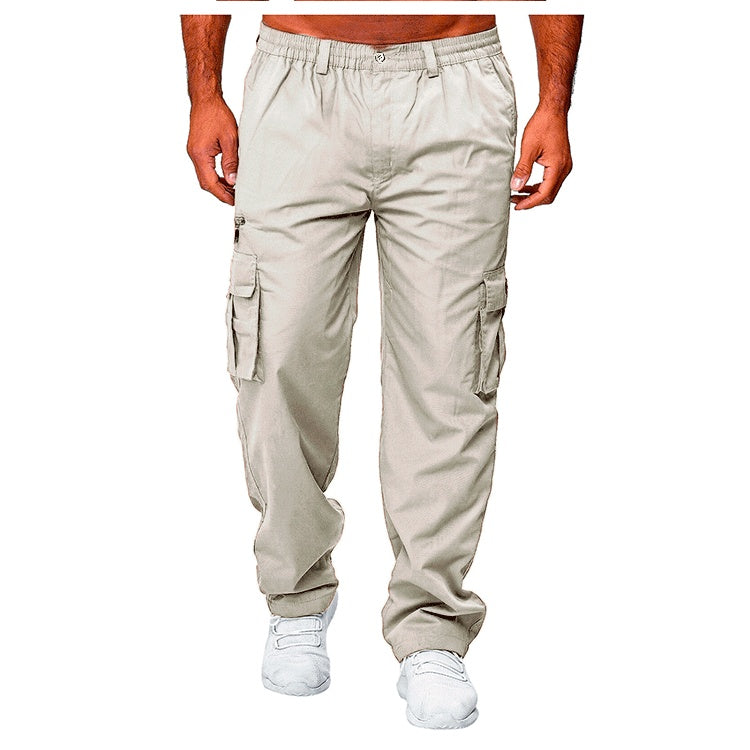 Men's Cargo Pants | Multi-Pocket Loose Straight Fit