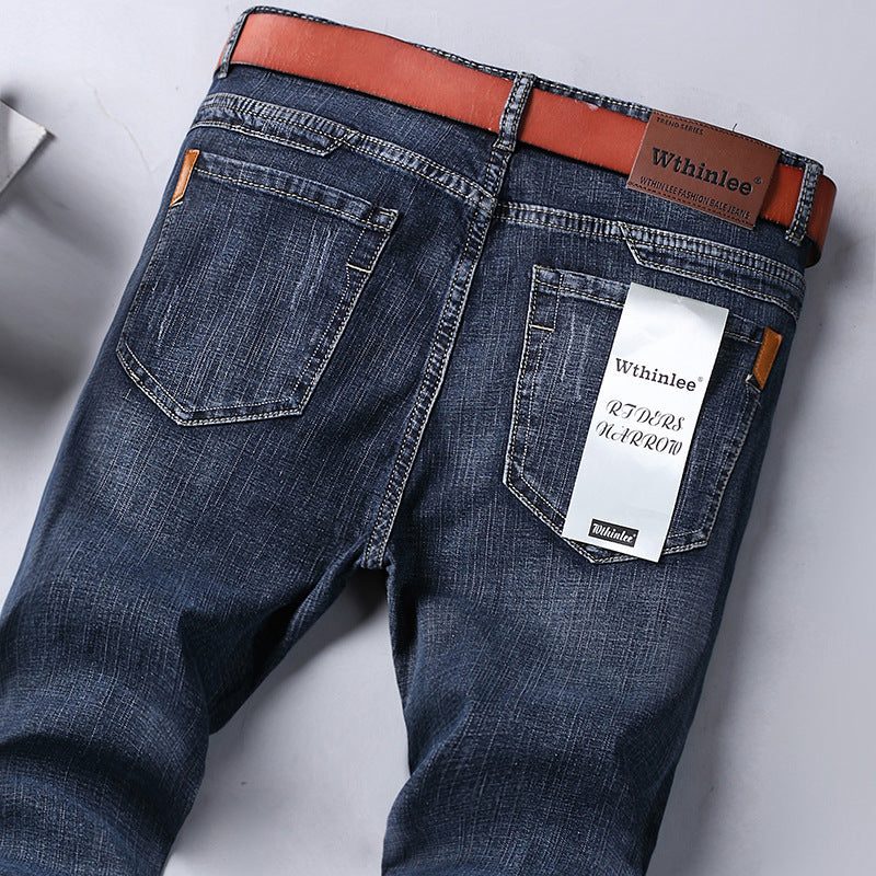 Men's Fleece-Lined Jeans | Winter Warmth Straight Loose Fit Pants
