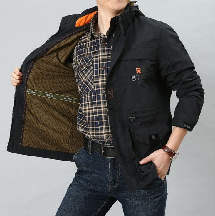 Men's Long Hooded Jacket | Plus Size Outdoor Casual Coat
