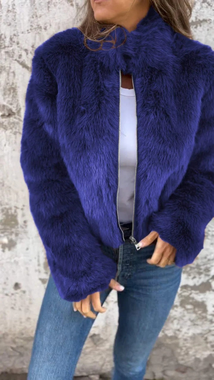 Women's Faux Fur Winter Jacket