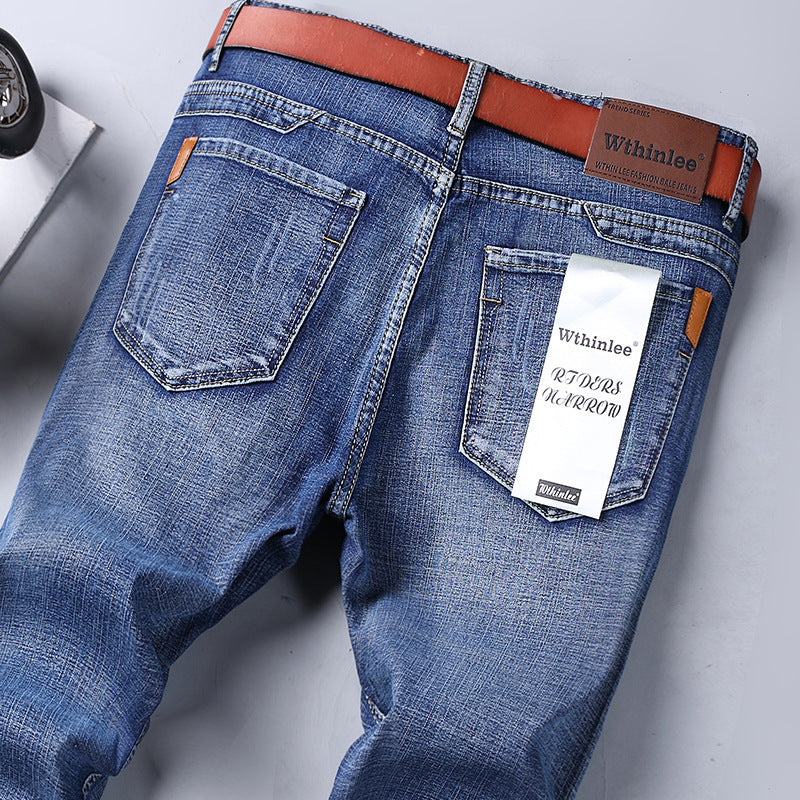 Men's Fleece-Lined Jeans | Winter Warmth Straight Loose Fit Pants