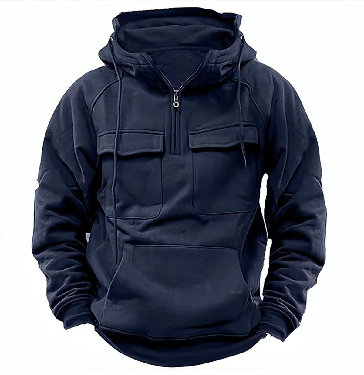Men Fleece Sweatshirt with Pockets
