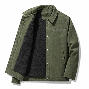 Army Green lined jacket without fire graphic