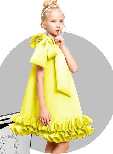 Girl's Bowknot Princess Dress | Celebrity Style Party Wear