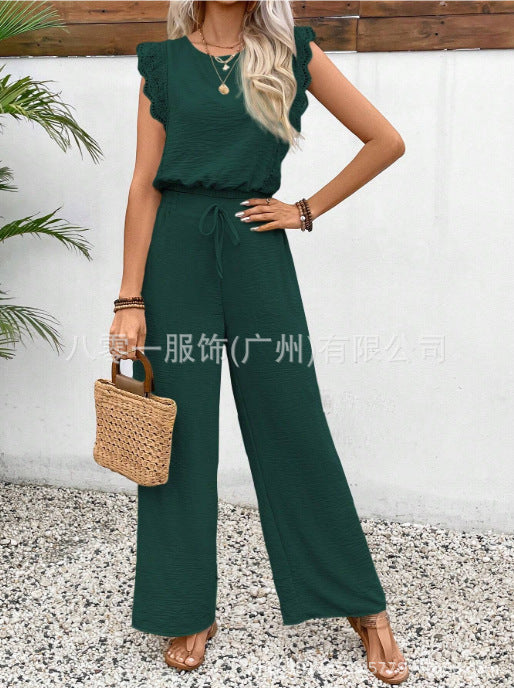 Women's Sleeveless Vest & Trousers Set | European & American Style