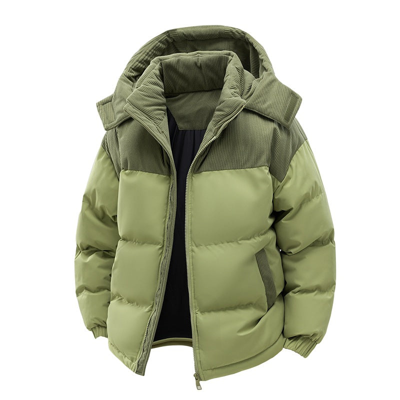 Men's Winter Coat with Detachable Hood