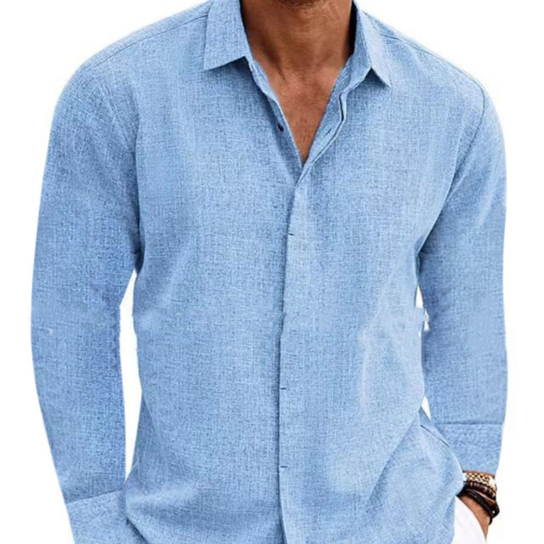 Men's Retro Long Sleeve Shirt