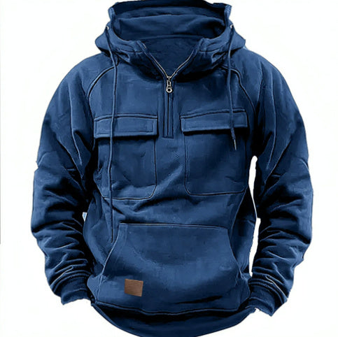 Men Fleece Sweatshirt with Pockets