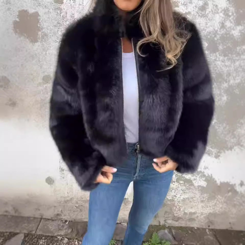 Women's Faux Fur Winter Jacket