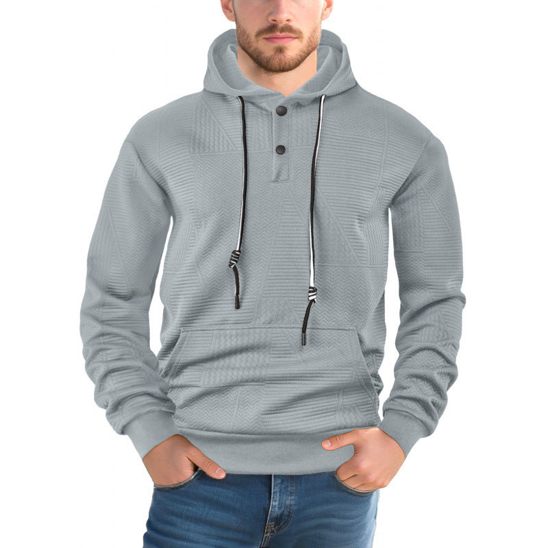 Men’s Solid Color Pullover Hoodie