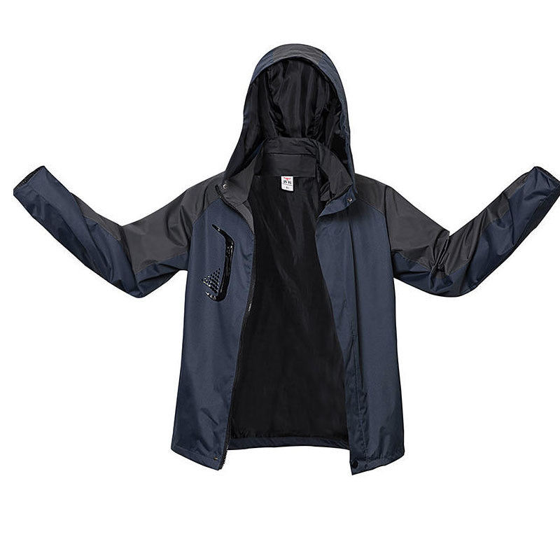 Men's Lightweight Hooded Jacket | Color Block Autumn Outdoor Jacket