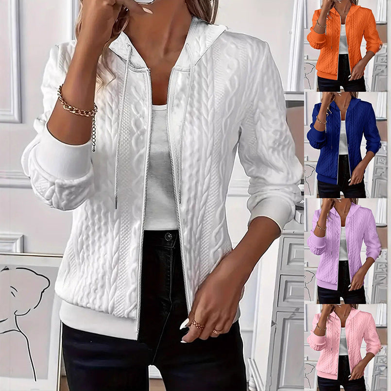 Women's Zipper Hooded Jacket