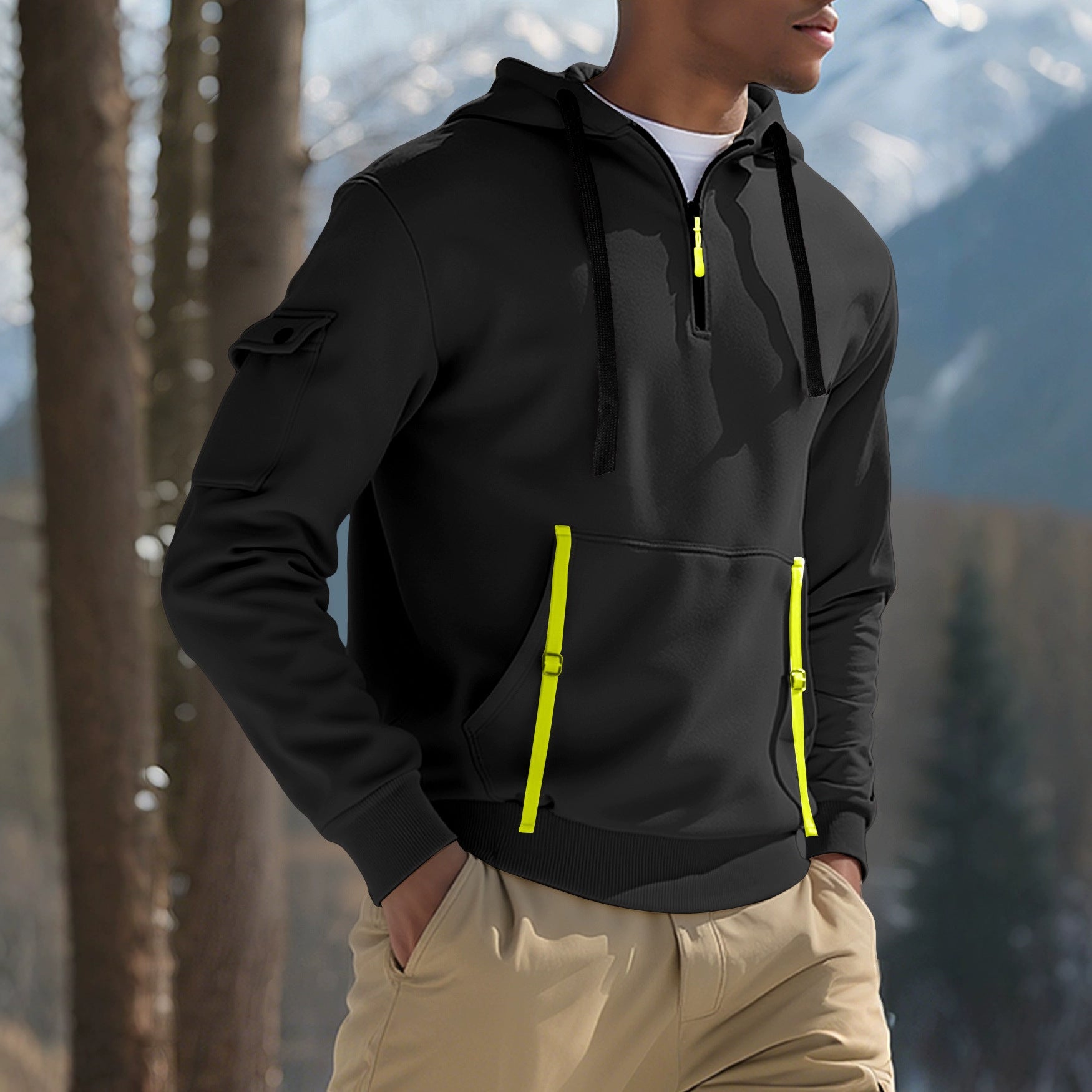 Men’s Fleece-Lined Pullover Hoodie