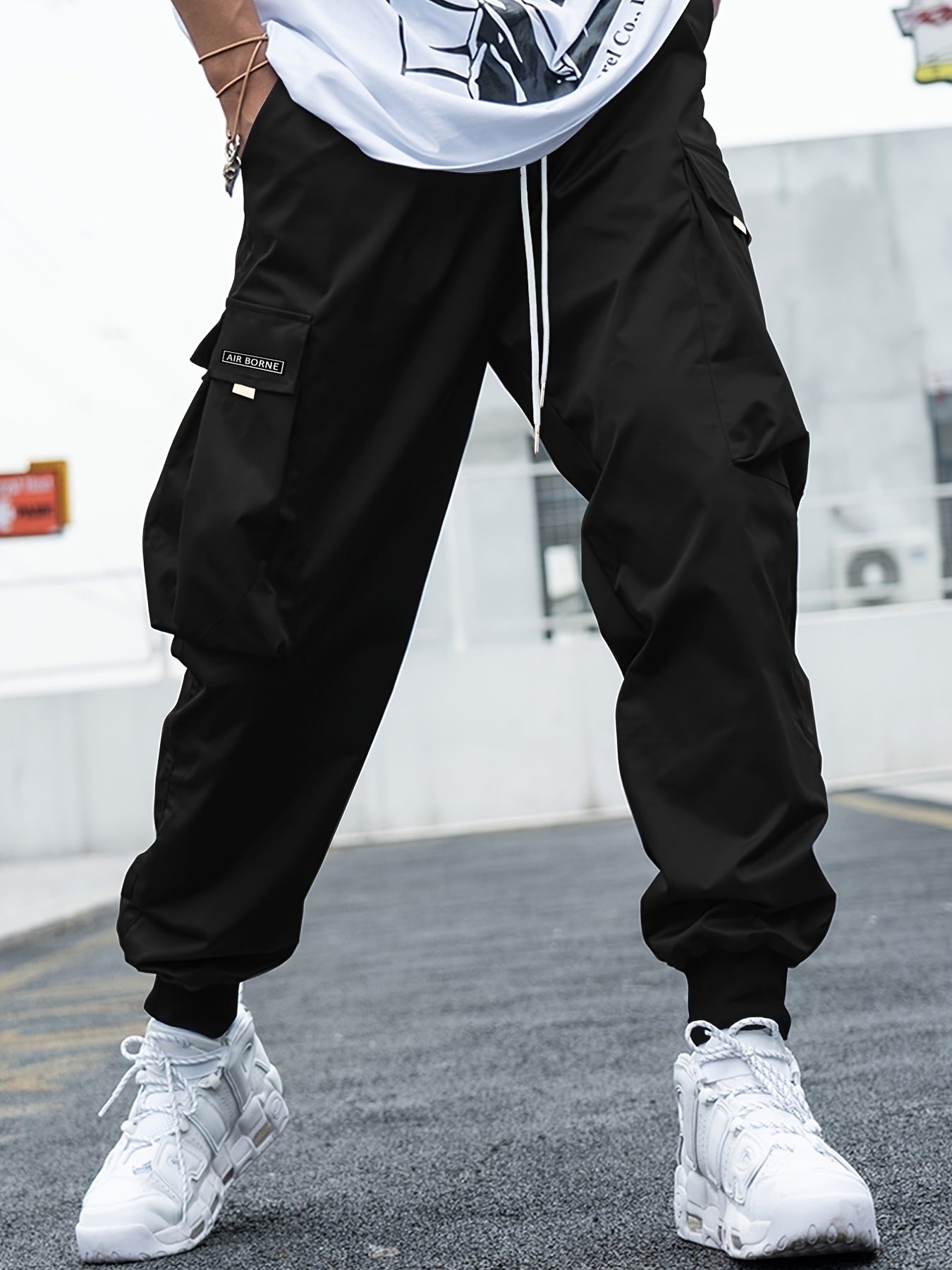 Men's Cargo Pants | Multi-Pocket Hip-Hop Streetwear
