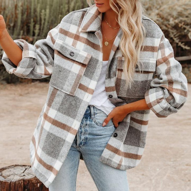 Women’s Woolen Flannel Shirt