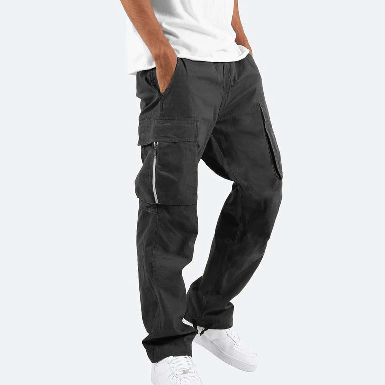 Men's Workwear Overalls | Cotton Blend Casual Pants