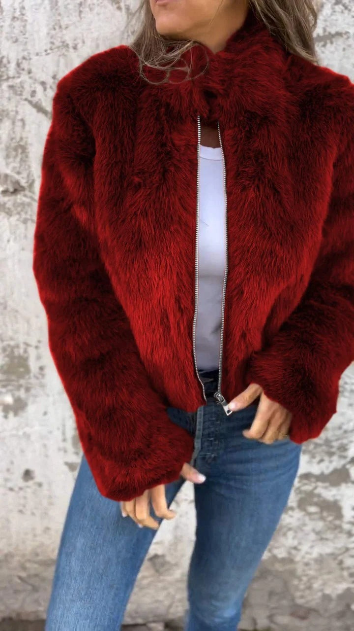 Women's Faux Fur Winter Jacket