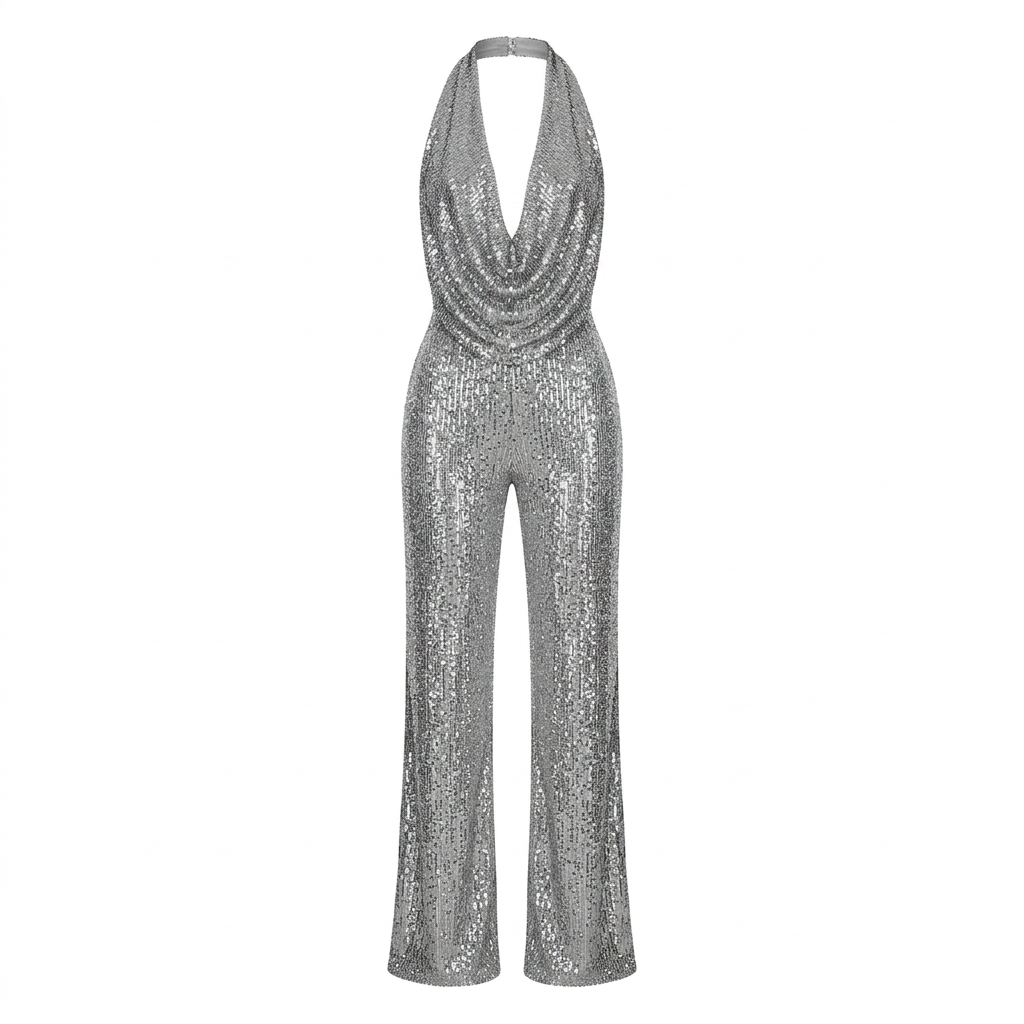 Gray jumpsuit without a model