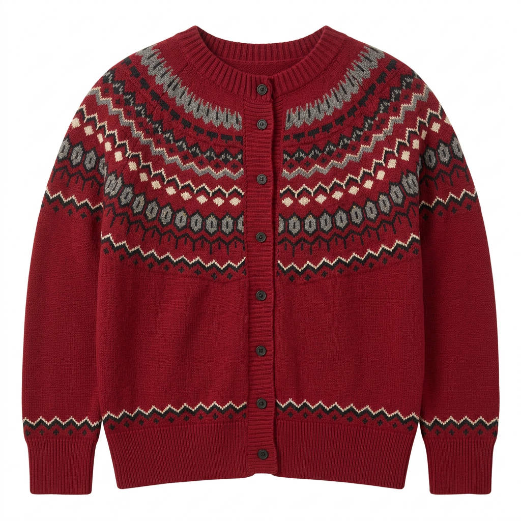 Larger Wine Red cardigan