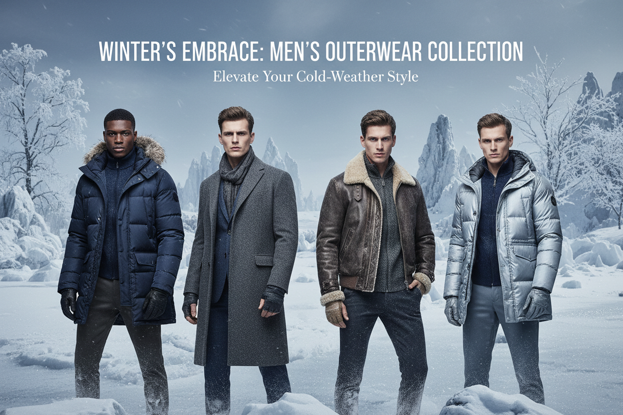 Men's Outerwear Winter Background