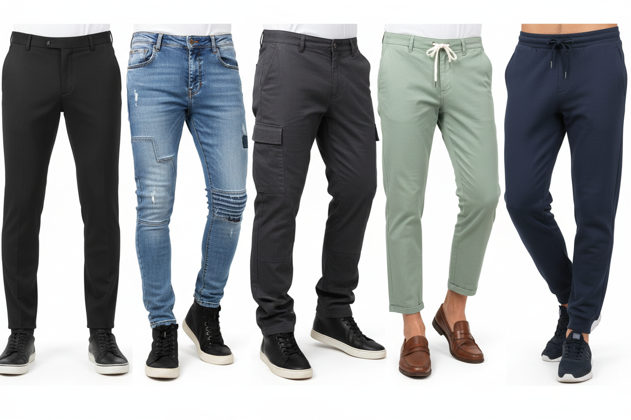Men's Pants, Shorts & Jeans - Light Background