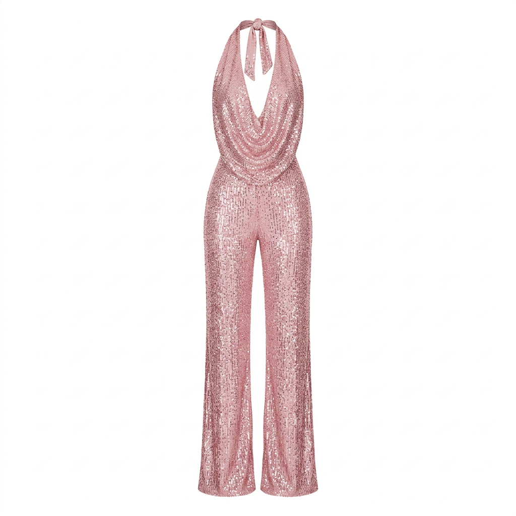 Pink Gold jumpsuit without a model